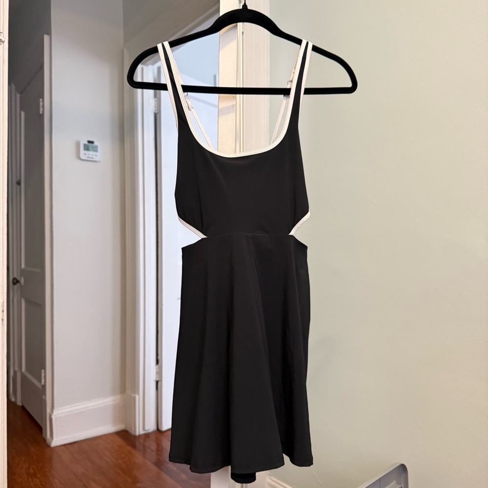 A&F Black Exercise Dress with White Trim
